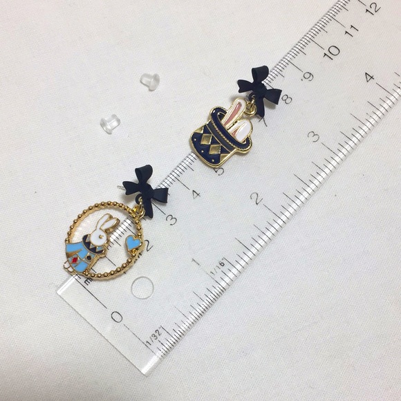 ๐50% OFF/3+...Asymmetrical Rabbit and Hat Earrings - Picture 4 of 6